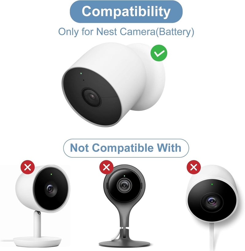 Nooukut Power Cable Compatible with Google Nest Cam Outdoor or Indoor Battery, 10W 25Ft Nest Power Connector Weatherproof Charging Cable Power Your Nest Cam Power Cord - Image 2